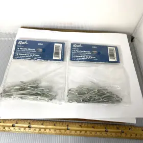 J060e.061 Kirsch Lot Of 2- Kirsck J060e-61 Pin-on Hooks Extra Long Traverse Hook 2 Packs New