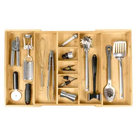 Ks-1002 Kitchenedge Adjustable Kitchen Drawer Organizer For Utensils And Junk Food-s