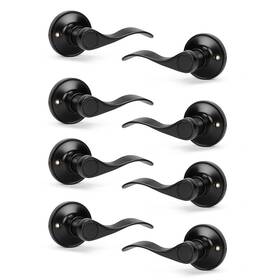 Knobonly B0dj8ld7tl 4 Pack Single Side Closet Door Handles Non-turning Right And Left
