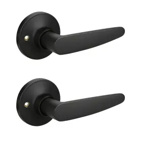 B08f7l67qp Knobwell 2 Pack Dummy Door Levers Handle For Closets Matte Black Finish