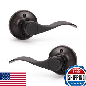 Knobwell B0b9799tgp 3 Set Dummy Lever Door Handles Closet Knobs No-turning Pull Only