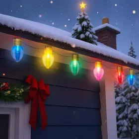 O-c-10-0.6-v2 Konictom Lr-i/o-c-10-0.6-v2 16ft Jumbo Christmas Lights Outdoor C7 Giant String Light H