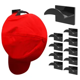 Lq004.0001.0003 Kovspo 10 Pcs Adhesive Hat Hooks For Wall Strong Hold Hangers Minimalist R