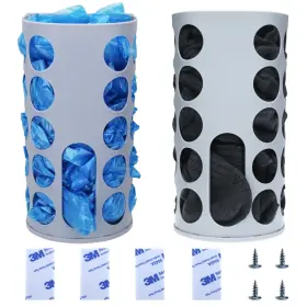 Kozygather 786833364334 Wall-mounted Plastic Bag Holder 2 Pack - Multi-use Kitchen Organizer For Gr