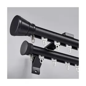 Gan-us-88 Kuzrznh Double Curtain Track Wall Mounted Roman Rod For Aluminum Heavy-duty
