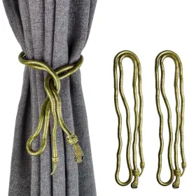 Kxlife 782902137885 Snake Curtain Tiebacks Clips Decorative Drapes Holdbacks Handmade Metal Rop