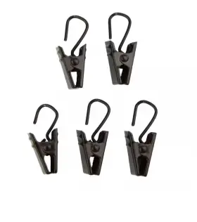 Kyoryuger 755379529460 Rod Desyne Cocoa Metal Curtain Clips Set Of 24