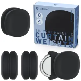 802.lab.022x Labphant Shower Curtain Magnet Weights - Silicone Encased Magnets For Weighted