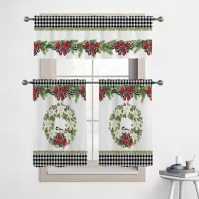 Laural Home 840254402850 Christmas Trimmings 36 Inch Kitchen Curtain Valance