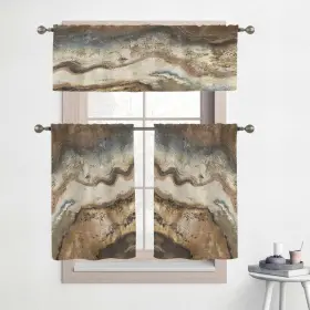 Laural Home 840254402942 Lava Flow 36 Inch Kitchen Curtain Valance And Tiers