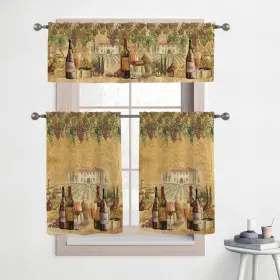 Laural Home 840254403079 Tuscan Spirits 36 Inch Kitchen Curtain Valance And
