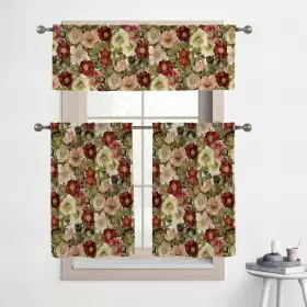 Laural Home 840254403086 Vintage Petals 36 Inch Kitchen Curtain Valance And