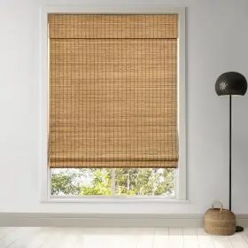 022472 Lazblinds Cordless Bamboo Roman 45.5 Inch W X 64 H Pricacy - Highfield Teak