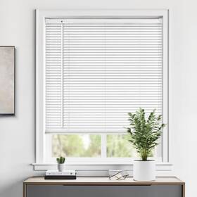Lazblinds M Dkpvc 008 Cordless 1 Inch Vinyl Mini Blinds For Indoor Windows - Light Filtering