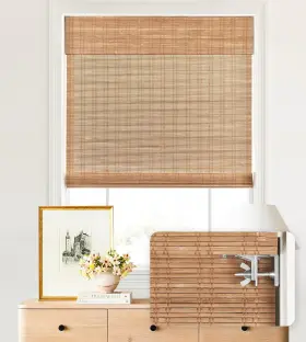 Lazblinds M Zlm 732 No Tools 20 Inch W X 64 H Light Filtering-ceylon Russet