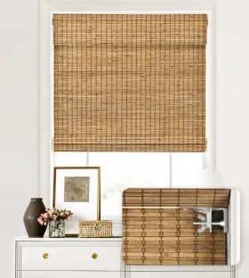 P-zlm-591 Lazblinds No Tools Drill 28.5 Inch W X 48 H Light Filtering-eastfield Teak