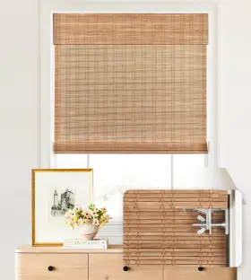 P-zlm-745 Lazblinds No Tools 29 Inch W X 64 H Light Filtering-ceylon Russet