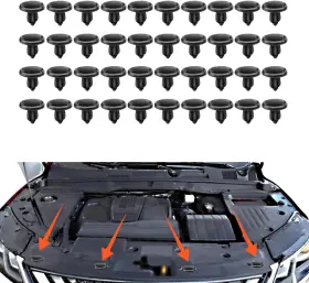 Qp1097 Lecctso 40pcs Bumper Clips Car Push Retainer And Auto Fasteners Assortme