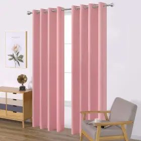 Lemomo 675234888498 Baby Pink Bedroom Blackout Curtains/52 X 84 Inch Long/set Of 2 Curta