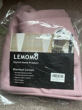 Lemomo Bk001-52 84-pk Baby Pink Blackout Curtains Grommet 52 X 54 - Set Of 2 By