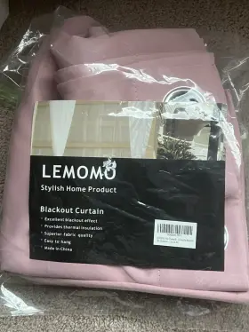 Bk001-52 Lemomo 84-pk Baby Pink Blackout Curtains Grommet 52 X 54 - Set Of 2 By