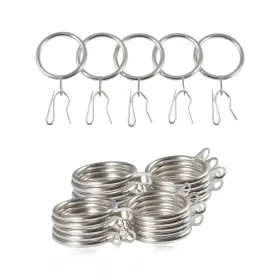 Leontool 727431187154 30 Pieces Metal Drapery Curtain Rings Hanging And 40 Met