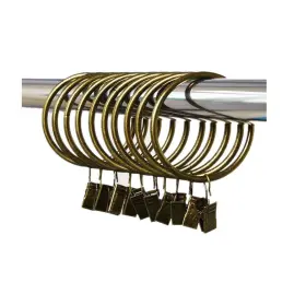 Leoyoubei 732140318508 Metal Drapery Curtain Rings With Clips Decorative Clip