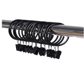 Leoyoubei 783057755832 Metal Drapery Curtain Rings With Clips Decorative Clip