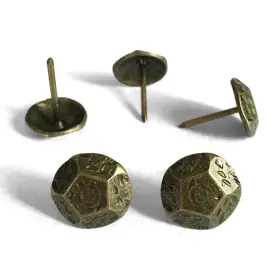 Lpd200 Lets Decorate 200pcs 0.63inch Brass Upholstery Tacks Middle Size Decorative