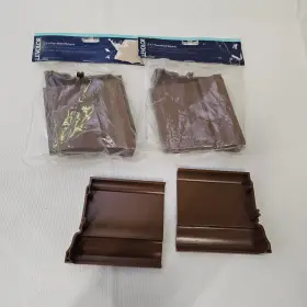 A25fwrwal1 Levolor 027088827299 2.5 In Faux Wood Valance Returns Walnut 3 Packs