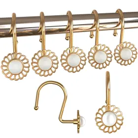 Lewondr 723314069517 Set Of 12 Heavy Duty Metal Decorative Curtain Rings Vintage Rustproof