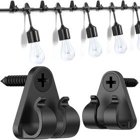 Lewufe 739719511247 Hooks For Outdoor String Lights Clips Christmas Light Weatherpr