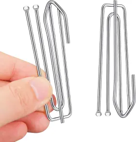 Lfish 692763387711 60pcs 2.7inch Curtain Pleater Tape Hooks Drapery Hook And Pin For Pleated Prongs
