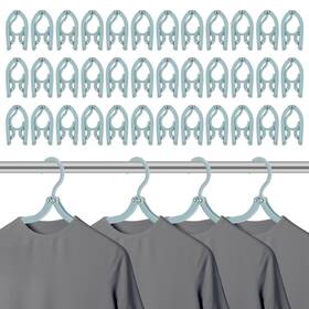 Lghwketh 136606874555 40pcs Large Travel Hangers Lightweight Portable Clothes With Non-slip