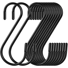 Cmyk-30 Lightique 30 Pack Matte Black S Hooks Heavy Duty Metal Can With Stand Up To 33