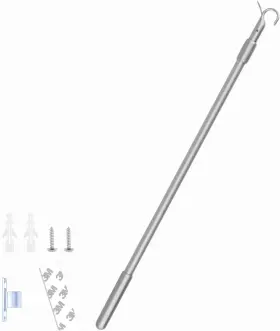 Lihopefe 754236432653 Draw Rod For Cordless Roller Shade Blinds 13 Inch -24 Length 13-24 1set Silver