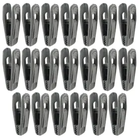 Clips003 Litoexpe 20 Pcs Grey Velvet Hangers Clips Pants Strong