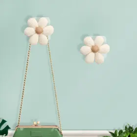 Hdgg-01 Liyazhil 2 Pack Adhesive Wall Hooks Flower Wooden Towel Coat Sticky For Bathroom Hdgg-01 Liyazhil 2 Pack Adhesive Wall Hooks Flower Wooden Towel Coat Sticky For Bathroom