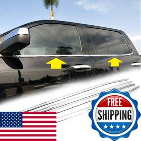 Lj International B07fpkvqnw Quality Accessories 4pcs Stainless Steel Window Molding Trims