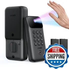 B0g4qj23q8 Lockin Veno Go Smart Deadbolt Lock Dual Swappable Batteries For 14-month