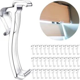 36clear Lofrcin Valance Clips For Blinds - 2.5 Inch Clear Plastic Hidden Horizontal