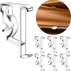 Lofrcin 735483539388 Valance Clips For Blinds 2 Inch Clear Retainer Hidden