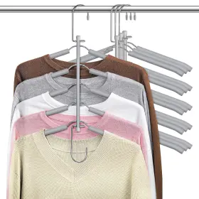 Hk009 Lomrsiul Clothes Hangers Space Saving Shirt Organizer Non Slip Multi Fo