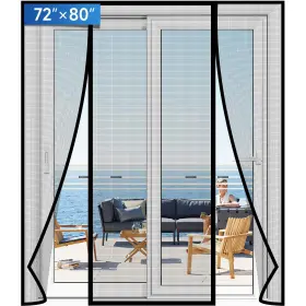 Sd-72-80 Longeas Magnetic Screen Door Upgraded Pet Mesh Stronger Than Fiberglass And Polyester