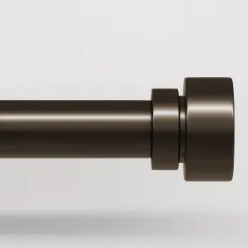 Wc017-1648-br-1 Lootkell Modern Brown Curtain Rods For Windows 28 To 16 Inch -44 1 Pack