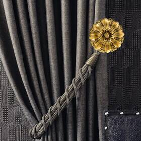 Loptg 717121785548 Vintage-curtain-holdbacks Set Of 2 Curtain Tiebacks Wall Mounted With Screws
