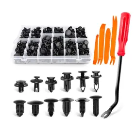 Lq-20251213 Lqccnwm 240pcs Bumper Clips Plastic Rivets Push Fasteners Set For Car Popular 12 Siz