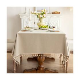 Lsymj B0fjdqrxkn 1 Pack Heavy Duty Cotton Tablecloth Soft Wrinkle Resistant Fabric W... Fast Ship