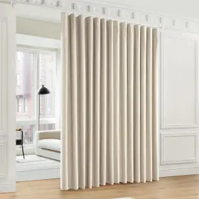 Cl2402cp Lumiloom Linen 100% Blackout Curtains 84 Inch Length 2 Panel Set Heavy Duty Sou