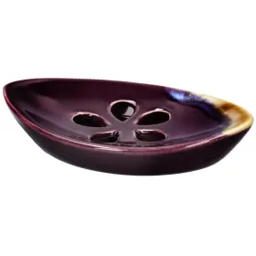 Lmks-005 Lungmongkol Shop Ceramic Soap Dish With Self Draining Tray For Bar Bathroom Kitchen Pu